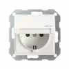 GIRA Steckdose 1f Rws Mt System 55 UP Klappd IP20 Horiz/vert Zentralpl 45427 5