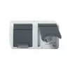 GIRA Steckdose 2f Gr Mt WG AP AP Horiz Klappd IP44 Komplettgeh 78130 7