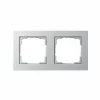 GIRA Rahmen 2f Alu Lack E2 Kst F.GEB-K F.UP-Installation Thermopl 21225 5