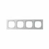 GIRA Rahmen 4f Alu Lack E2 Kst F.GEB-K F.UP-Installation Thermopl 21425 5