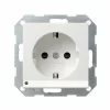 GIRA Steckdose 1f Rws Glz System 55 UP M.OL M.BS M.erh.Berührungsschutz Horiz/vert 117003 7
