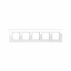 GIRA Rahmen 5f Ws Esprit Glas F.UP-Installation 21512 7