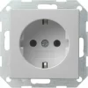 GIRA Schuko Steckdosen Einsatz System 55 Grau Matt 5