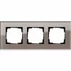 GIRA 0213122 UMBRA GLASS-SPIRIT 3-FACH-ABSCHLUSSRAHMEN 5
