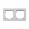 GIRA 021237 ABDECKRAHMEN, 2-FACH, E2, GRAU MATT 7