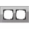 GIRA 0212122 ABDECKRAHMEN 2-FACH SPIRIT GLAS UMBRA 7