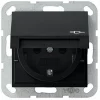 GIRA 0414005 SCHUKO-STECKDOSE 16 A 250 V~ MIT KLAPPDECKEL, INTEGRIERTEM ERHÖHTEN ÜBERHRUNGSSCHUTZ UND SYMBOL, SYSTEM 5 7