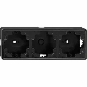 GIRA 006347 STECKDOSENKASTEN FÜR 3 STECKDOSEN KLEIN SCHWARZ 7