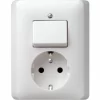 GIRA 017604 STECKDOSE/SCHALTER 2-WEGE (MATTWEISS) 5
