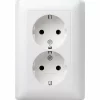 GIRA Einsatz Doppelsteckdose System 55, Standard 55, E2, Event, Event Klar, Event Opak, Esprit, Cla 5